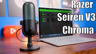 Yet another RGB USB Mic Razer Seiren V3 Chroma Review [upl. by Cassil396]