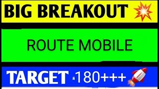 route mobile share latest news today route mobile share analysis route mobile share target [upl. by Donahoe107]