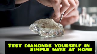 how to identify rough diamond at home 🏠 [upl. by Pardew]