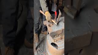 Forging of steel knife for vegetable cutting look like easy🥹🤷🏼‍♂️ [upl. by Gilford]