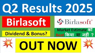 BIRLASOFT Q2 results 2025  BIRLASOFT results today  BIRLASOFT Share News  BIRLASOFT latest news [upl. by Winzler]