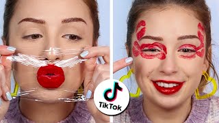 THIS makeup look went VIRAL on TikTok so I tried recreating it [upl. by Jung]