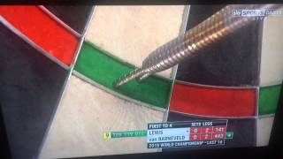 Adrian Lewis 9 Dart Finish [upl. by Eirovi]