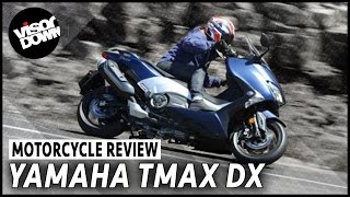 Yamaha TMAX DX first ride review  Visordown Motorcycle Reviews [upl. by Kary]