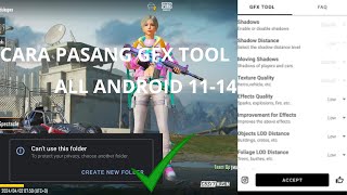 HOW TO FIX GFX TOOL  Cara Pasang Gfx Tool di Android Versi 11  14 Cara Save File Gfx Tool [upl. by Teresita]