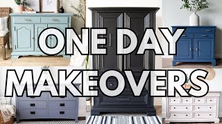 How to Paint Furniture the EASY WAY 👉 9 All IN ONE Paint Makeovers [upl. by Iatnahs293]