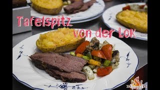 BBQ Tafelspitz von einer echten Lok mit gesmoktem Salat und Kartoffeln  Sonntagsbraten [upl. by Olimpia]