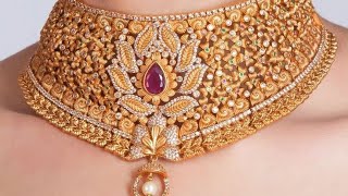 latest choker necklace designs bridalgoldchokernecklacedesigns goldjewellery [upl. by Geldens]