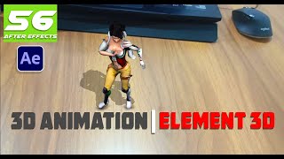 After Effects Class  56  3D Character Animation  Element 3D [upl. by Hentrich87]