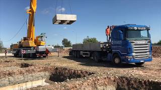 Fondazione Prefabbricata  Precast PAD foundation  EinzelfundamentFertigteil [upl. by Seavey]