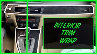 WRAPPING BMW E90 INTERIOR IN BLACK ALCANTARA [upl. by Bellanca]