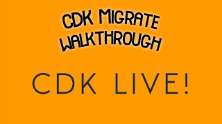 Migrate CloudFormation templates to AWS CDK Applications with CDK Migrate [upl. by Atiuqcir]