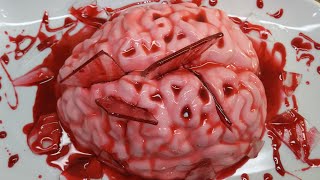 Gelatina Cerebro para Halloween👻🎃😱 Brain Jello [upl. by Leventhal]