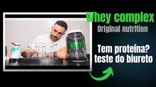 WHEY COMPLEX ORIGINAL NUTRITION  É CONFIÁVEL [upl. by Tobye765]