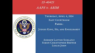 2340423 AAPS v ABIM April 4 2024 [upl. by Bara]