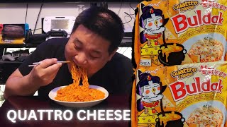 MUKBANG  BULDAK QUATTRO CHEESE X 2 먹방 mukbang asmr buldakramen [upl. by Aidnac]