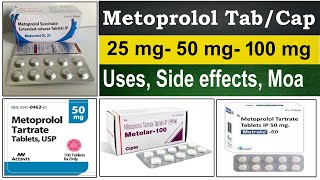 metoprolol 25 mg 50 mg 100 mg  tartrate 25 mg tablets ip 50 mg in hindi Use Side Effects Moa [upl. by Maudie347]