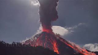 Reventador volcanic activity in realtime [upl. by Hadrian]