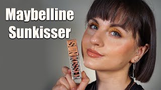 NEW Maybelline Sunkisser liquid blush  swatches amp review [upl. by Ateval]