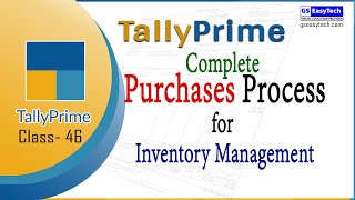 Complete Purchases Process for Inventory Management in TallyPrime [upl. by Airaet232]