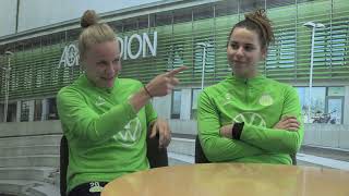 Lena Oberdorf und PiaSophie Wolter empfangen die IGSGifhorner SportXperten [upl. by Clorinde]