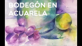 Bodegón de frutas acuarela [upl. by Eloisa]