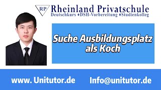 Suche Ausbildungsplatz als Koch [upl. by Nailimixam92]