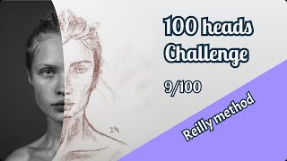 100 heads drawing challenge  9100 [upl. by Cart]