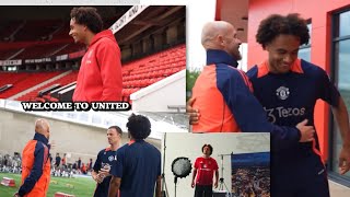 WELCOME TO UNITED ✅Joshua Zirkzee is Officially a Red Zirkzee Full interview in Man United [upl. by Hollie]