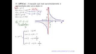 Exercício 01 UFSCar Hipérbole Equilátera [upl. by Fredric542]