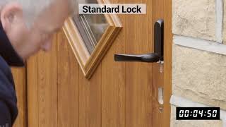 Standard cylinder lock Vs Ultion 3 star Euro lock [upl. by Britney69]