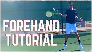 How to Hit a Forehand  Tennis Technique [upl. by Nottap]