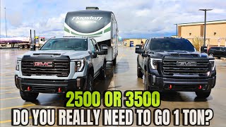 2500 VS 3500 Heres How Fifth Wheel Pin Weight Effects Your Payload for 34 And 1 Ton Trucks [upl. by Hgielanna]