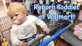 Reborn Toddler Max Shopping at Walmart  Kelli Maple [upl. by Aiveneg]