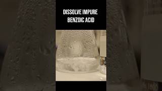 The Recrystallization of Benzoic Acid in 60 Seconds [upl. by Ahsimat]