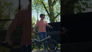 The Blaupunkt 20inch Folding Ebike shorts outdoors [upl. by Nryhtak]