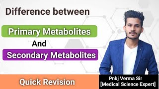 Primary and Secondary Metabolites  Hindi  Biology [upl. by Aivatnuhs]