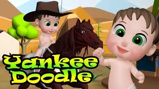 Yankee Doodle 🤠 Educational Nursery Rhymes Songs with lyrics and Action for Children [upl. by Alithea]