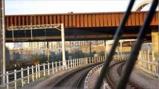 Stratford to Stratford International  Front Seat DLR B07 Stock [upl. by Mikol]