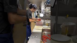 This newcomer showed the Head Chef Fastest way to slice tomatoes 😱🫡 respect shorts ytshorts [upl. by Eppilihp]