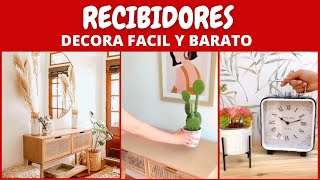 COMO DECORAR UN RECIBIDOR TENDENCIA IDEAS Y TIPSDECORAR LA ENTRADADE CASA BAZARIKEALEROY [upl. by Ainekahs]