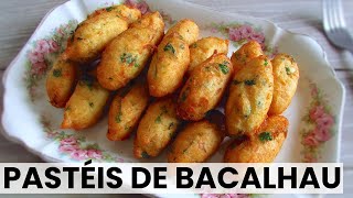 Pastéis de bacalhau  Food From Portugal [upl. by Lesslie]