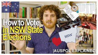 How to Vote in NSW State Elections  AUSPOL EXPLAINED [upl. by Tchao]