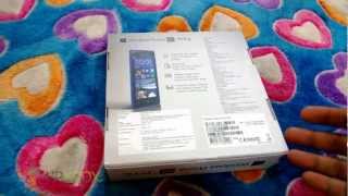 HTC 8X Unboxing Windows Phone 8 [upl. by Ahsenauq359]