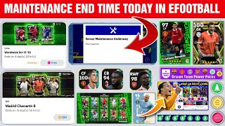 Maintenance End Time Today In eFootball 2023 Mobile  Maintenance End Time  Pes Server Maintenance [upl. by Eirlav495]