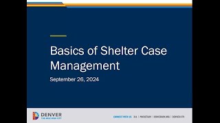 Basics of Shelter Case Management [upl. by Ahsieker680]