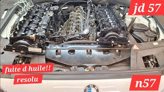 N57 bmw fuite huile 🤬💦résolu 💯💢 [upl. by Pompei]