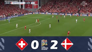 SvizzeraDanimarca 02  UEFA Nations League 202425  Highlights della Partita [upl. by Nan]