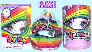 JE TESTE DES FAUX POOPSIE SLIME CUTIE TOOTIES  LICORNE SPARKLY CRITTERS ⎮Reva ytb [upl. by Ynabe]