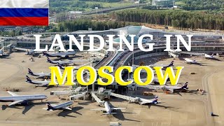 Landing in Moscow  Sheremetyevo International Airport  SVO  Russia  Nice aerial view [upl. by Calvin]